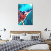 Peregrine Falcon WINGS (MERCURY) Canvas Afdruk (Insitu (Slaapkamer))