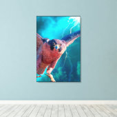 Peregrine Falcon WINGS (MERCURY) Canvas Afdruk (Insitu (Houten vloer))