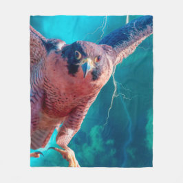 Peregrine Falcon WINGS (MERCURY) Fleece Deken