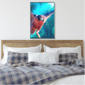 Peregrine Falcon WINGS of MERCURY Canvas Print (Insitu (Slaapkamer))