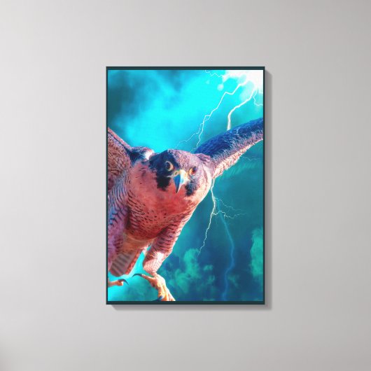 Peregrine Falcon WINGS of MERCURY Canvas Print (Voorkant)