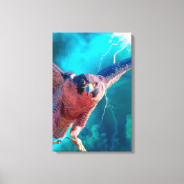 Peregrine Falcon WINGS of MERCURY Canvas Print