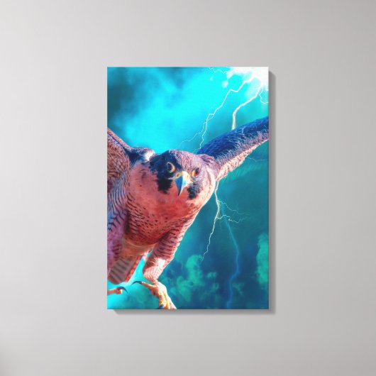 Peregrine Falcon WINGS of MERCURY Canvas Print (Voorkant)