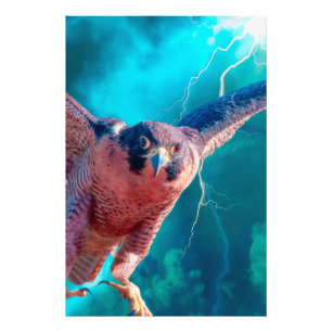 Peregrine Falcon WINGS of MERCURY Photo Print Foto Afdruk