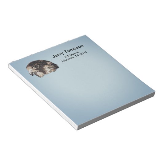 Peregrine Faux Embroidery Notitieblok (Schuin)