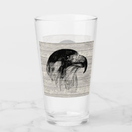 peregrine valk illustratie glas