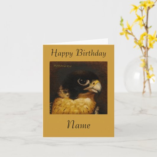 Peregrine Valk Kaart (Gele Bloem)