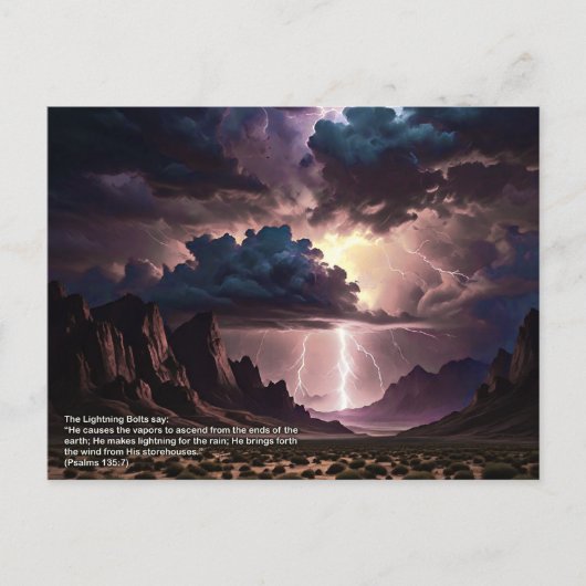 Perek Shirah - Bliksem Briefkaart (Voorkant)