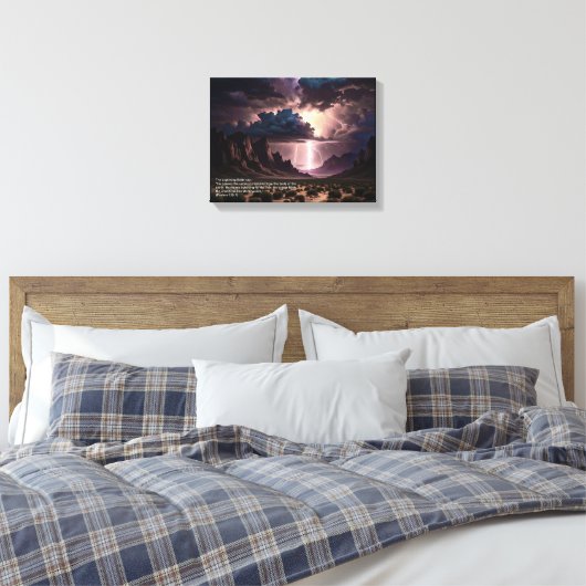 Perek Shirah - Bliksem Canvas Afdruk (Insitu (Slaapkamer))