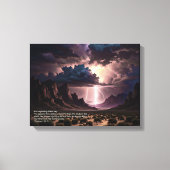 Perek Shirah - Bliksem Canvas Afdruk (Voorkant)