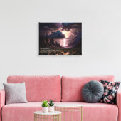 Perek Shirah - Bliksem Canvas Afdruk (Insitu (Woonkamer))