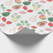 peren, aardbeien, papaja's, citroenen, fruitmix, s cadeaupapier (Hoek)