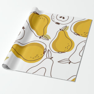 Peren achtergrond. Hand getrokken overlappende ach Cadeaupapier
