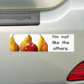Peren, Apple Fine Art, stilstaand leven Bumpersticker (Op auto)