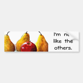 Peren, Apple Fine Art, stilstaand leven Bumpersticker