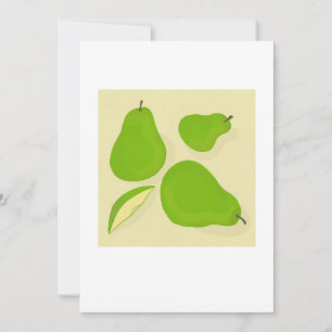 Peren-bedankkaart met envelop bedankkaart