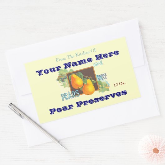 Peren Bewerkbare  Baking Sticker (Envelop)