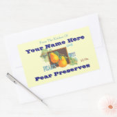 Peren Bewerkbare Vintage Baksticker Rechthoekige Sticker (Envelop)