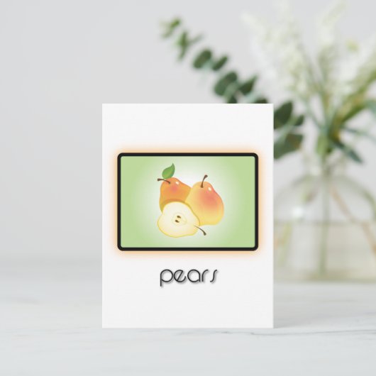 peren briefkaart (Staand voorkant)