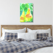 Peren die van het Schilderen van de Boom hangen Canvas Afdruk (Insitu (Slaapkamer))