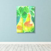 Peren die van het Schilderen van de Boom hangen Canvas Afdruk (Insitu (Houten vloer))