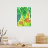 Peren die van het Schilderen van de Boom hangen Poster (Keuken)