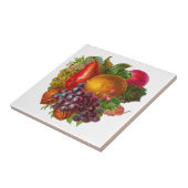  peren, druiven, luiers, appels en noten tegeltje (Zijkant)