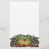  peren Druiven van aardbeiboomvruchten Briefpapier (Voorkant)