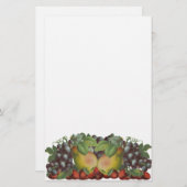 peren Druiven van aardbeiboomvruchten Briefpapier (Voorkant / Achterkant)