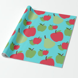 peren en appels fruit patroon cadeaupapier