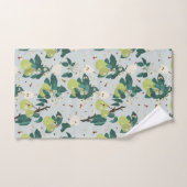 Peren en bijen in een botanische bloementuin bad handdoek (Handdoek)