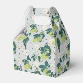 Peren en bijen in een botanische bloementuin bedankdoosjes (Achterkant)