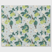 Peren en bijen in een botanische bloementuin cadeaupapier (Vlak)