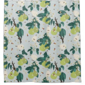 Peren en bijen in een botanische bloementuin douchegordijn (Voorkant)