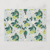 Peren en bijen in een botanische bloementuin feestdagenkaart (Voorkant)