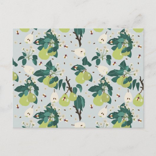 Peren en bijen in een botanische bloementuin feestdagenkaart (Voorkant)