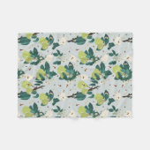 Peren en bijen in een botanische bloementuin fleece deken (Voorkant (Horizontaal))