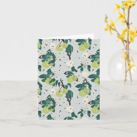 Peren en bijen in een botanische bloementuin kaart (Gele Bloem)