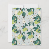 Peren en bijen in een botanische bloementuin notitiekaartje (Achterkant)