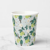 Peren en bijen in een botanische bloementuin papieren bekers (Links)