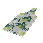 Peren en bijen in een botanische bloementuin snijplank (Hoek)