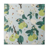 Peren en bijen in een botanische bloementuin tegeltje (Voorkant)