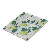 Peren en bijen in een botanische bloementuin tegeltje (Zijkant)