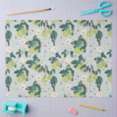 Peren en bijen in een botanische bloementuin tissuepapier (Craft)