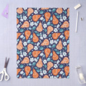 Peren en bloesems in Sinaasappel en blauw Tissuepapier (Craft)