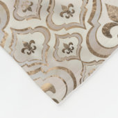Peren en goud, van de variëteit "Fleur-de-lis" Fleece Deken (Hoek)