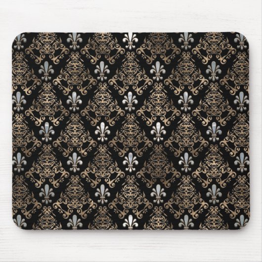 Peren en goud, van de variëteit "Fleur-de-lis" Muismat (Voorkant)