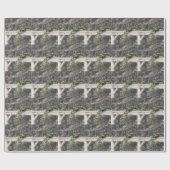 Peren en Hitksplaat in zwarte en witte Natuur Cadeaupapier (Vlak)