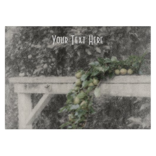 Peren en Hitksplaat in zwarte en witte Natuur Snijplank (Voorkant)