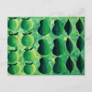 Peren en kalveren briefkaart